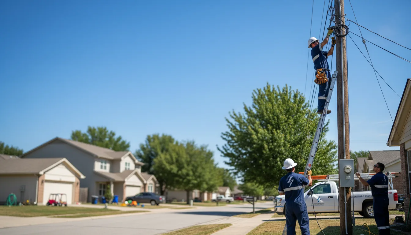 Residential electrician providing installation services in Wallback, WV